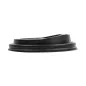 COUVERCLES POUR GOBELETS 240 ML 'BIODEGRADABLE' NOIR CPLA (1000 UNITÉ) COUVERCLES POUR GOBELETS 240 ML