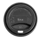 COUVERCLES POUR GOBELETS 240 ML 'BIODEGRADABLE' NOIR CPLA (1000 UNITÉ) COUVERCLES POUR GOBELETS 240 ML