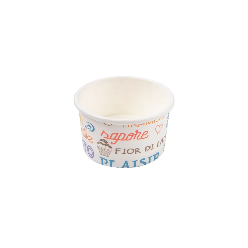 POTS À GLACES 'PAROLE' 70 ML 210 + 18 PE G/M2 Ø6,5x3,9 CM BLANC CARTON (2000 UNITÉ) POTS À GLACES 'PAROLE' 70 ML 210 + 18 PE G/M2 Ø6,5x3,9 CM BLANC CARTON (2000 UNITÉ)