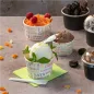POTS À GLACES 'PAROLE' 70 ML 210 + 18 PE G/M2 Ø6,5x3,9 CM BLANC CARTON (2000 UNITÉ) POTS À GLACES
