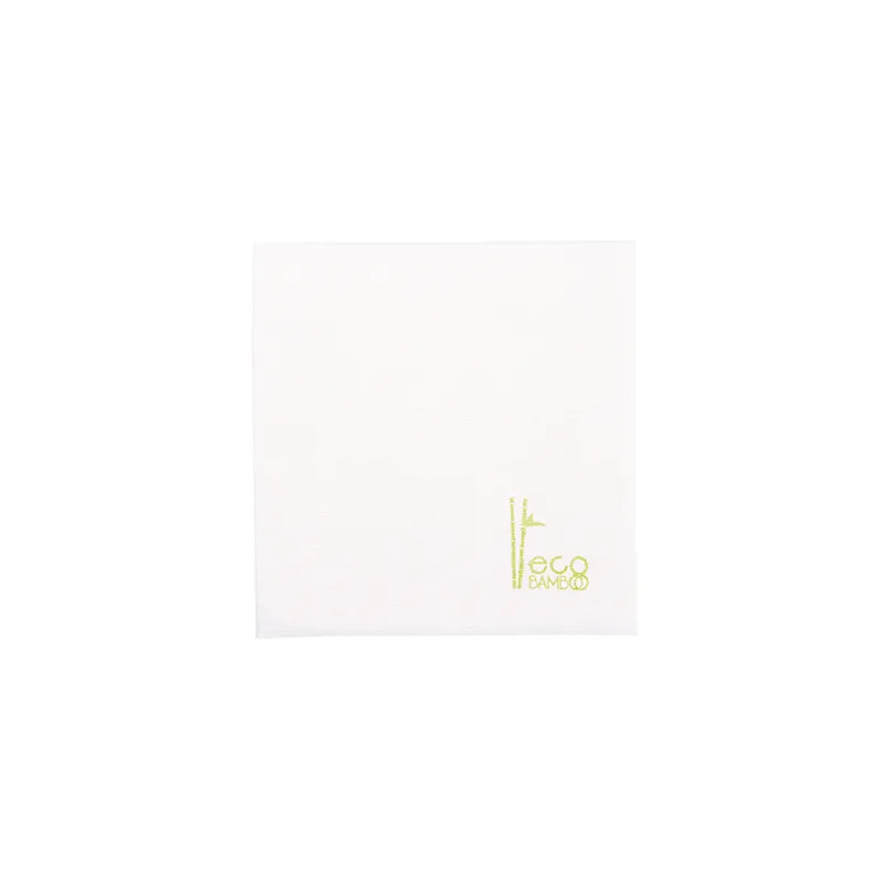 SERVIETTES LIKE LINEN - ECO BAMBOO  70 G/M2 20x20 CM BLANC SPUNLACE (3600 UNITÉ)