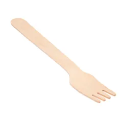 FOURCHETTES WOOD  14 CM NATUREL BOIS (100 UNITÉ)