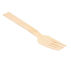 FOURCHETTES BAMBOO  17 CM NATUREL BAMBOU (100 UNITÉ)