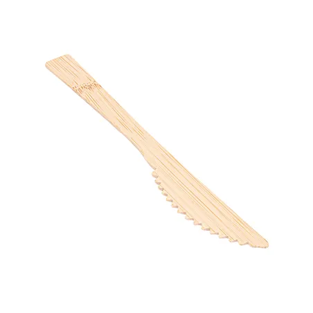 COUTEAUX BAMBOO  17 CM NATUREL BAMBOU (100 UNITÉ)