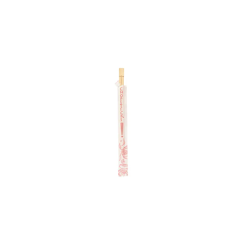 BAGUETTES CHINOISES EN SACHET BAMBOO  24 CM NATUREL BAMBOU (100 UNITÉ)