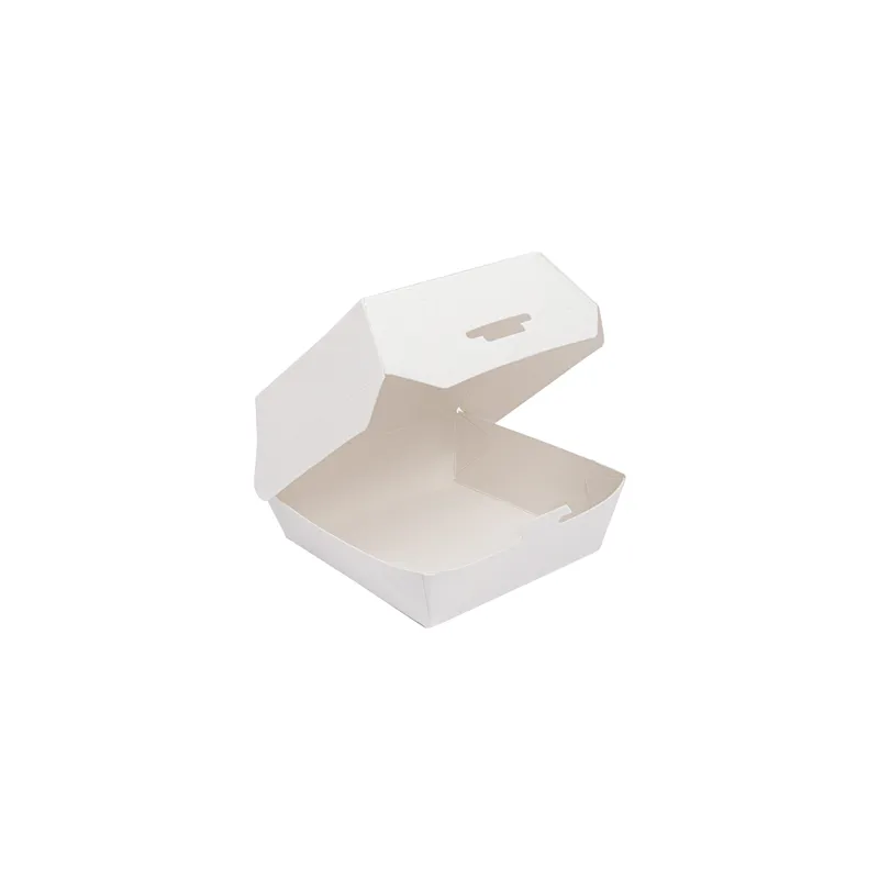 BOÎTES MINI BURGER 250 G/M2 7,3x7,7x5 CM BLANC CARTON (500 UNITÉ) BOÎTES MINI BURGER 250 G/M2 7,3x7,7x5 CM BLANC CARTON (500 UNITÉ)