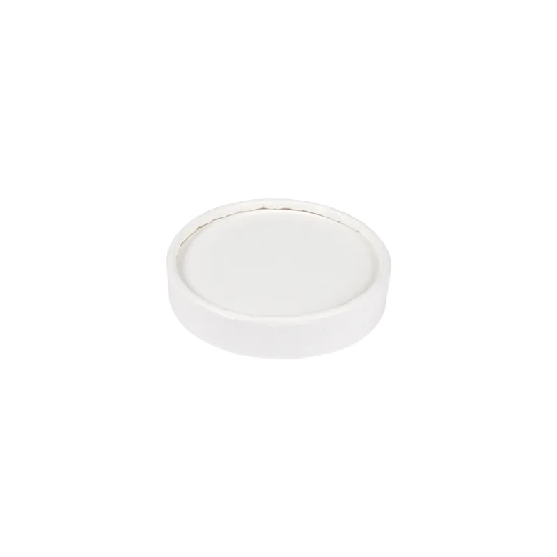 COUVERCLES POTS À GLACES 120 ML 280 + 18 PE G/M2 Ø7,7 CM BLANC CARTON (1000 UNITÉ) COUVERCLES POTS À GLACES 120 ML 280 + 18 PE G/M2 Ø7,7 CM BLANC CARTON (1000 UNITÉ)