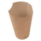 GOBELETS À FRITES AVEC FERMETURE 12 OZ - 360 ML 200 + 25PE G/M2 6,7x12,5 CM MARRON CARTON (2500 UNITÉ) GOBELETS À FRITES AVEC FERMETURE