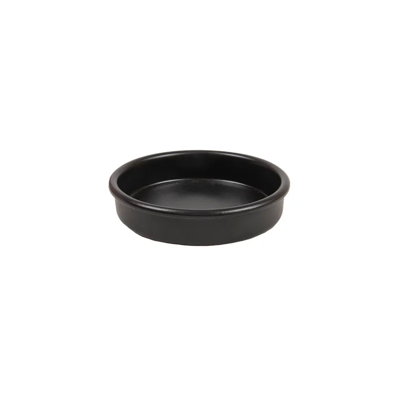 RÉCIPIENTS POUR CRÈME CATALANE  220 ML Ø12x2,6 CM NOIR CERAMIQUE (44 UNITÉ)