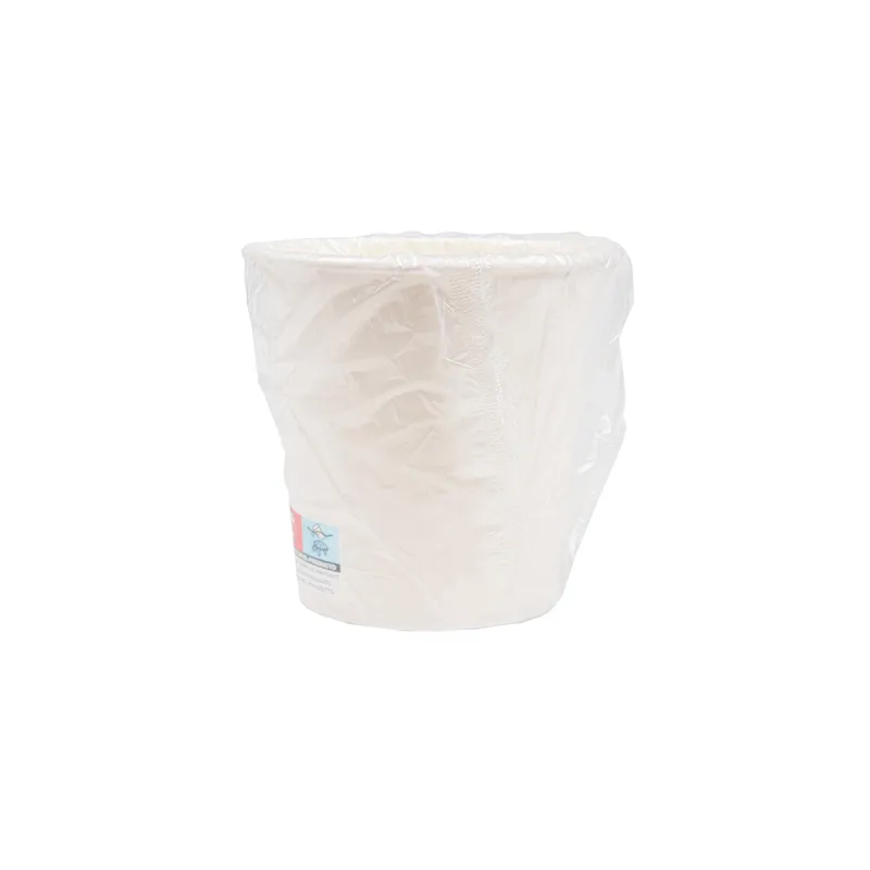 GOBELETS EN SACHET  240 ML 280 + 18 PE G/M2 Ø8/5,6x9,2 CM BLANC CARTON (1000 UNITÉ)