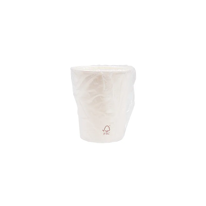 GOBELETS EN SACHET  360 ML 300 + 18 PE G/M2 Ø9/6x11 CM BLANC CARTON (1000 UNITÉ)