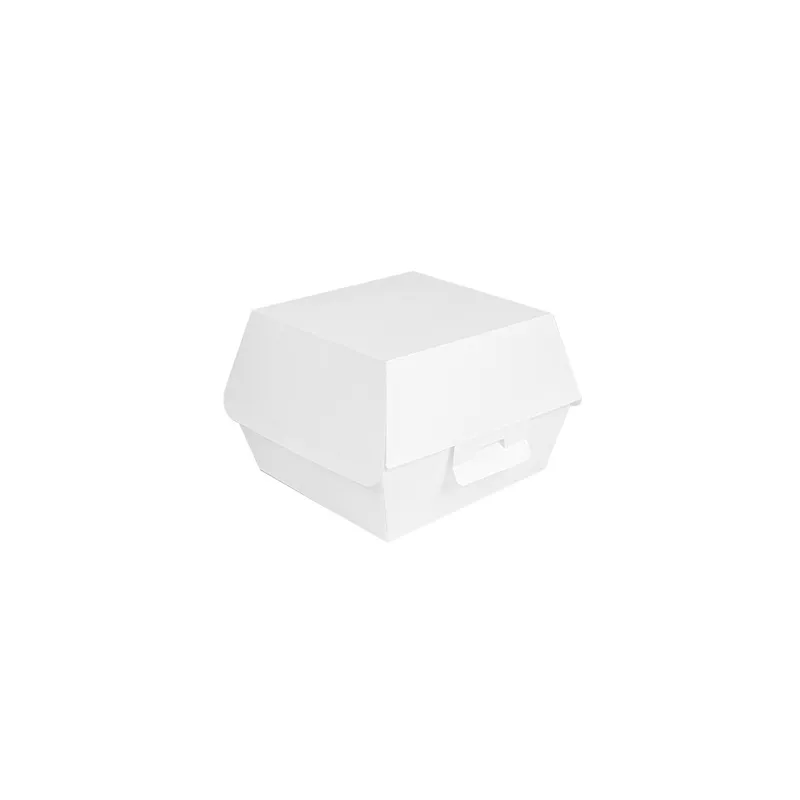 BOÎTES HAMBURGER THEPACK  13x12,5x9 CM (M) BLANC CARTON NANO-MICRO (500 UNITÉ)