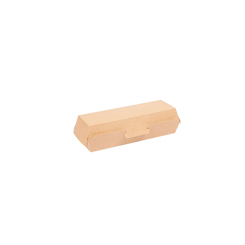 COQUILLES "HOT DOG" THEPACK  23,2x9x6,3 CM NATUREL CARTON NANO-MICRO (450 UNITÉ)