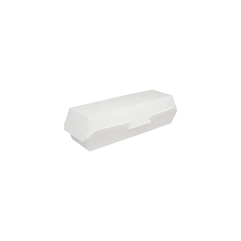 COQUILLES "HOT DOG" THEPACK  23,2x9x6,3 CM BLANC CARTON NANO-MICRO (450 UNITÉ)
