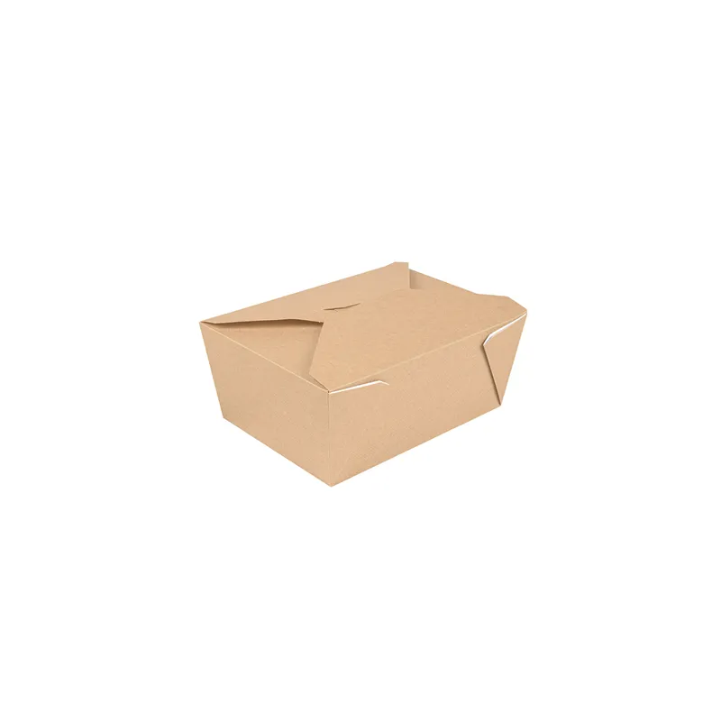 BOÎTES AMÉRICAINES MICRO-ONDABLES THEPACK 2880 ML 19,6x14x9 CM NATUREL CARTON NANO-MICRO + PP (200 UNITÉ)