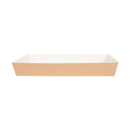 PLATEAUX REPAS THEPACK  25,5x18x3,7 CM NATUREL CARTON NANO-MICRO (130 UNITÉ)