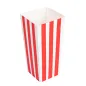RECIPIENTS POP-CORNS THEPACK 'STRIPES' 1 L 6,5x8,7x17,4 CM BLANC CARTON NANO-MICRO (600 UNITÉ) RECIPIENTS POP-CORNS