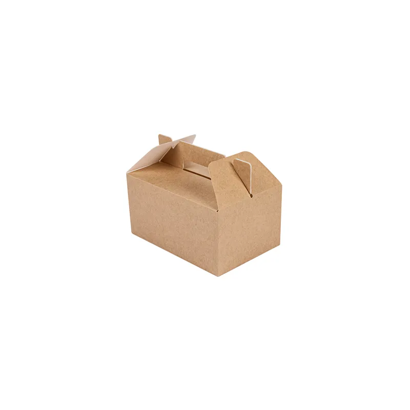 BOÎTES TRANSPORT DE REPAS THEPACK  18x12x9 CM NATUREL CARTON NANO-MICRO (100 UNITÉ)