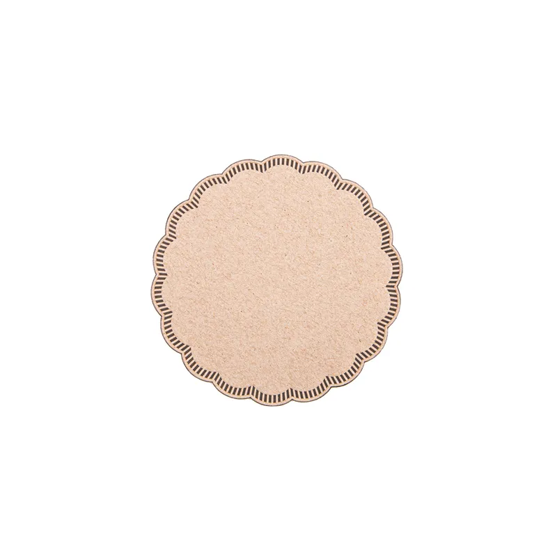 DESSOUS DE VERRE 9 PLIS  186 G/M2 Ø9 CM MARRON OUATE (3000 UNITÉ)
