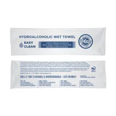 RINCE-DOIGTS HYDROALCOOLIQUES "ROLL-IT" 50 G/M2 14,5x4 CM BLANC CELLULOSE (600 UNITÉ)