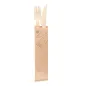 SET 2/1 FOURCHETTE, COUTEAU WOOD 'MAKAN' 16 CM NATUREL BOIS (100 UNITÉ) SET 2/1 FOURCHETTE, COUTEAU