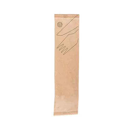 SET 2/1 FOURCHETTE, COUTEAU WOOD 'MAKAN'  16 CM NATUREL BOIS (100 UNITÉ)