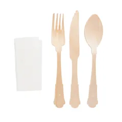 SET 4/1 COUVERTS +SERVIETTE