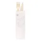 SET 2/1 FOURCHETTE, COUTEAU WOOD 'MAKAN' 16 CM NATUREL BOIS (100 UNITÉ) SET 2/1 FOURCHETTE, COUTEAU