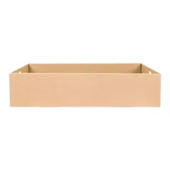 BOÎTES "TRAITEUR" M 375 G/M2 35,9x25,2x8 CM NATUREL KRAFT (100 UNITÉ)