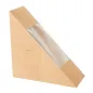 BOÎTES SANDWICH AVEC FENÊTRE THEPACK 12,4x12,4x5,5 CM NATUREL CARTON NANO-MICRO + OPP (500 UNITÉ) BOÎTES SANDWICH AVEC FENÊTRE