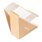 BOÎTES SANDWICH AVEC FENÊTRE THEPACK 12,4x12,4x5,5 CM NATUREL CARTON NANO-MICRO + OPP (500 UNITÉ) BOÎTES SANDWICH AVEC FENÊTRE