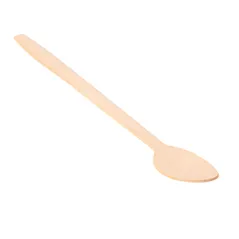 CUILLÈRES À GLACES WOOD  19 CM NATUREL BOIS (100 UNITÉ)