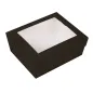 BOÎTES AVEC FENÊTRE THEPACK 1350 ML 15,3x12,1x6,4 CM NOIR CARTON NANO-MICRO + OPP (200 UNITÉ) BOÎTES AVEC FENÊTRE