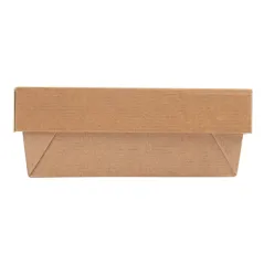 PETITES BOÎTES+COUVERCLES THEPACK 500 ML 12x12x5 CM NATUREL CARTON NANO-MICRO + PP (250 UNITÉ)