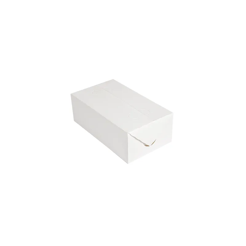 BOÎTES REPAS À EMPORTER THEPACK 2 L 13x23x8 CM BLANC CARTON NANO-MICRO (300 UNITÉ)