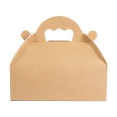 BOÎTES AVEC ANSES PÂTISSERIE THEPACK 18x10x7 CM NATUREL CARTON NANO-MICRO (300 UNITÉ)