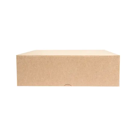BOÎTES PATISSERIES SANS FENÊTRE THEPACK  26x26x8 CM NATUREL CARTON NANO-MICRO (100 UNITÉ)
