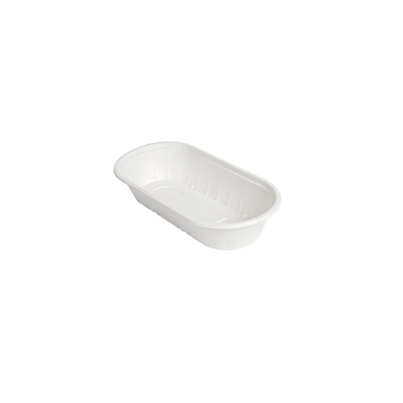 LUNCH BOX BIONIC 800 ML 24,3x12x4,8 CM BLANC BAGASSE (500 UNITÉ)