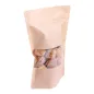 SACS AVEC FERMETURE ZIP 500 GR 45 + 13 PET + 27 CPP G/M2 16+4x27 CM NATUREL KRAFT (500 UNITÉ) SACS AVEC FERMETURE ZIP