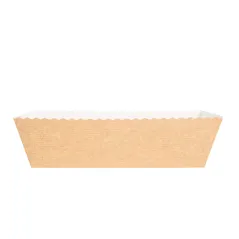 MOULES CUISSON PÂTISSERIE  230 G/M2 20,2x6,8x6,2 CM NATUREL KRAFT (300 UNITÉ)