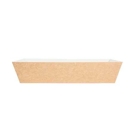 MOULES CUISSON PÂTISSERIE  230 G/M2 22,8x8,5x5,5 CM NATUREL KRAFT (350 UNITÉ)