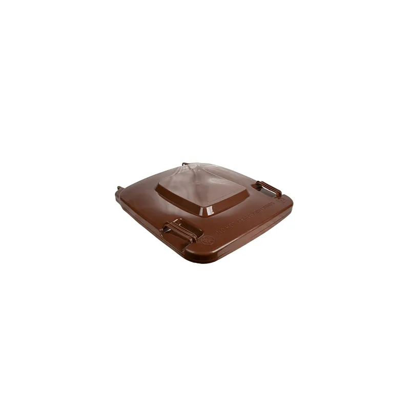COUVERCLE POUR CONTENEUR 240L   71x56x7,4 CM MARRON HDPE (1 UNITÉ)