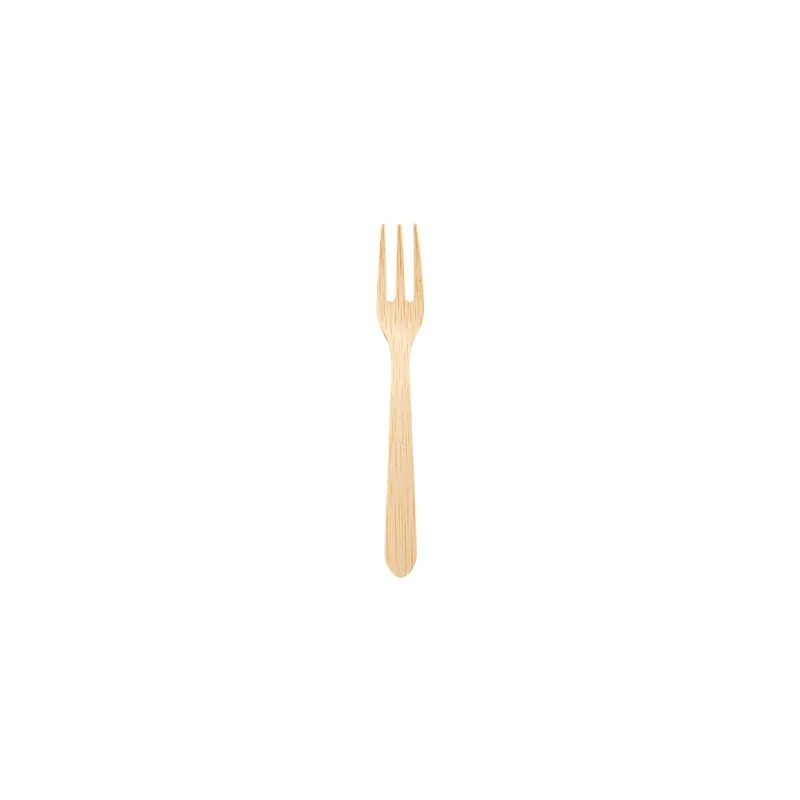 FOURCHETTES BAMBOO  9,5 CM NATUREL BAMBOU (100 UNITÉ)
