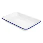 PLATEAUX RECTANGULAIRES ENAMELWARE 23x15x2,5 CM BLANC ACIER ÉMAILLÉ (6 UNITÉ) PLATEAUX RECTANGULAIRES