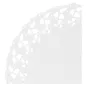 DENTELLES RONDES AJOURÉES 53 G/M2 Ø 14 CM BLANC PAPIER (250 UNITÉ) DENTELLES RONDES AJOURÉES