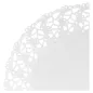 DENTELLES RONDES AJOURÉES 53 G/M2 Ø 27 CM BLANC PAPIER (250 UNITÉ) DENTELLES RONDES AJOURÉES