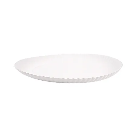PLATEAUX PÂTISSERIE EN RELIEF  420 G/M2 Ø 26 CM BLANC CARTON (50 UNITÉ)