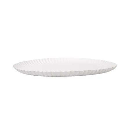 PLATEAUX PÂTISSERIE EN RELIEF  420 G/M2 Ø 28 CM BLANC CARTON (50 UNITÉ)