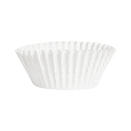 CAPSULES PETIT FOURS  50 G/M2 Ø 5x2,7 CM BLANC PARCH.INGRAISSABLE (1000 UNITÉ)