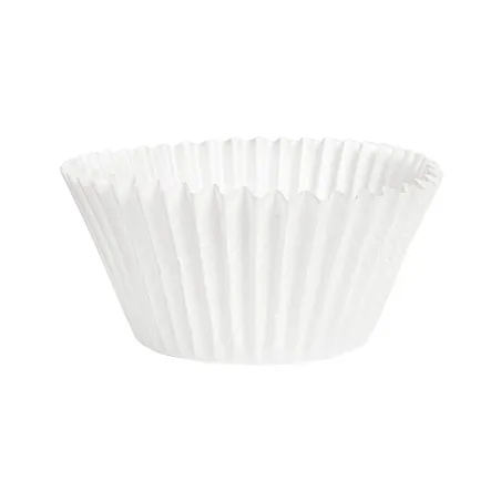 CAPSULES PETIT FOURS  50 G/M2 Ø 5x3,5 CM BLANC PARCH.INGRAISSABLE (500 UNITÉ)